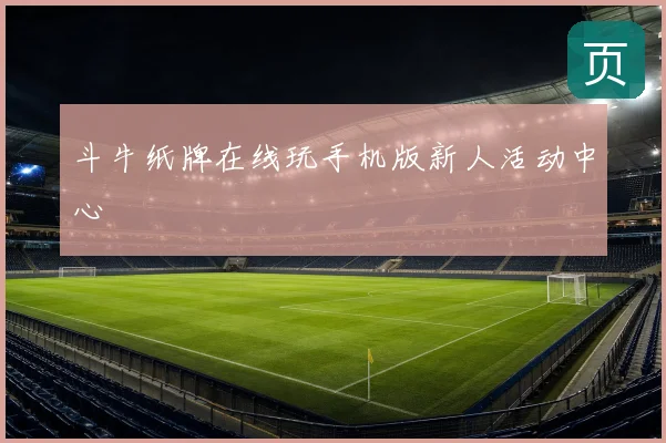 斗牛纸牌在线玩手机版新人活动中心
